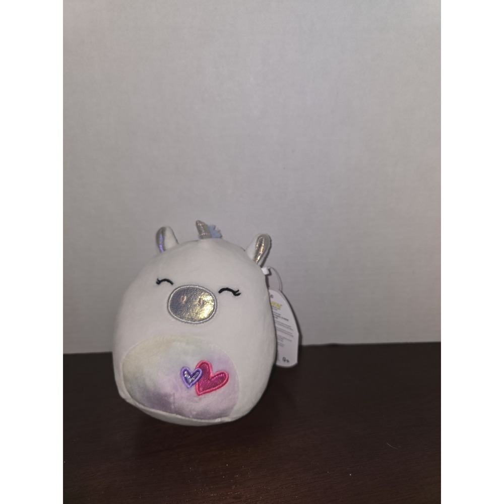 SQUISHMALLOW Plush SOFIA the UNICORN 5" Hearts Cuddly & Super Soft Pre-owned
